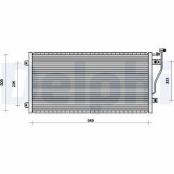 Kondensatorius, oro kondicionierius DELPHI TSP0225008