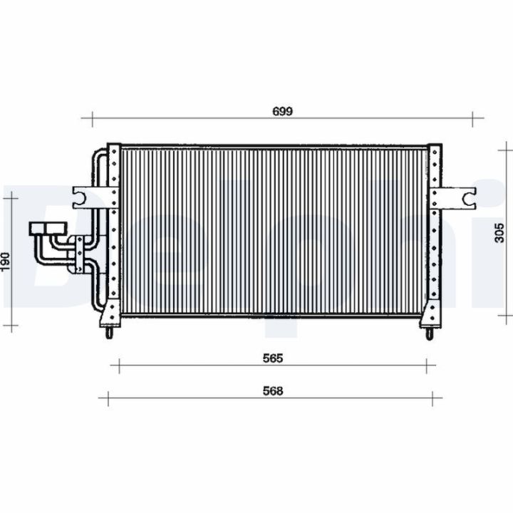 Kondensatorius, oro kondicionierius DELPHI TSP0225032