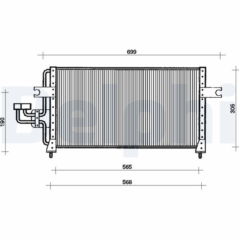 Kondensatorius, oro kondicionierius DELPHI TSP0225032