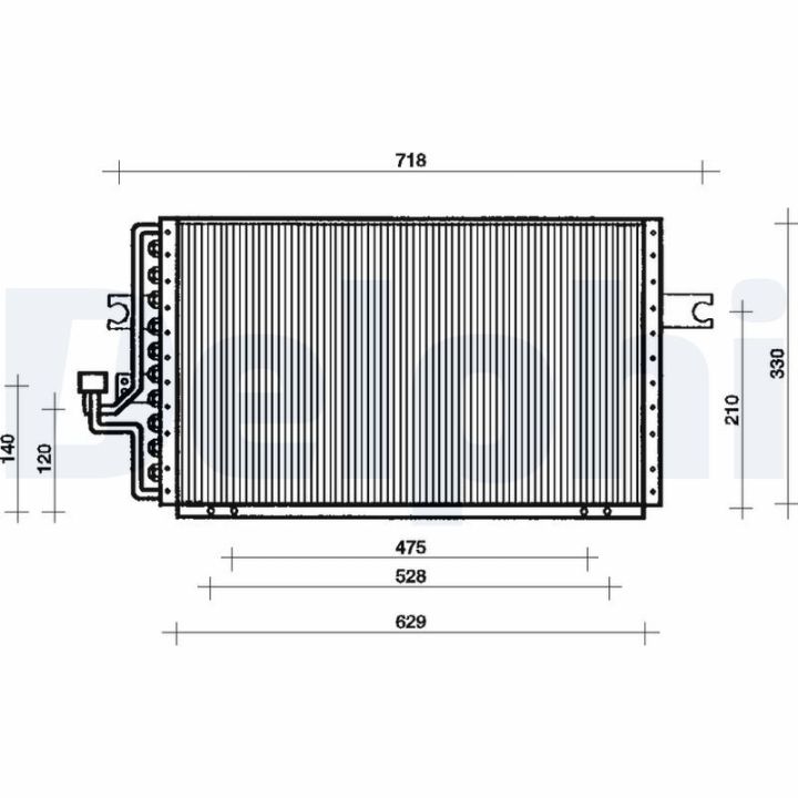 Kondensatorius, oro kondicionierius DELPHI TSP0225033