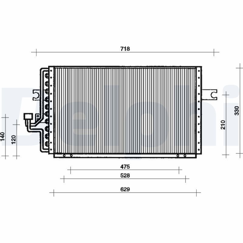 Kondensatorius, oro kondicionierius DELPHI TSP0225033