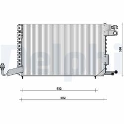 Kondensatorius, oro kondicionierius DELPHI TSP0225101