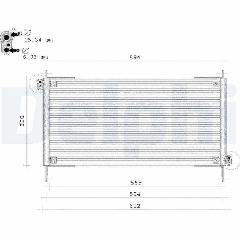 Kondensatorius, oro kondicionierius DELPHI TSP0225109