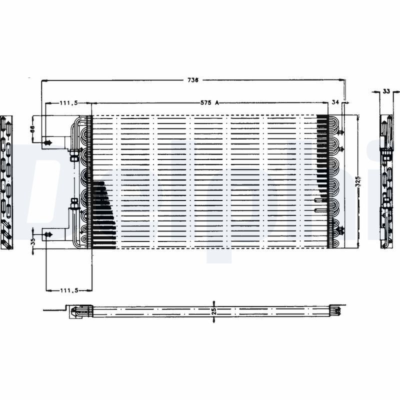 Kondensatorius, oro kondicionierius DELPHI TSP0225168