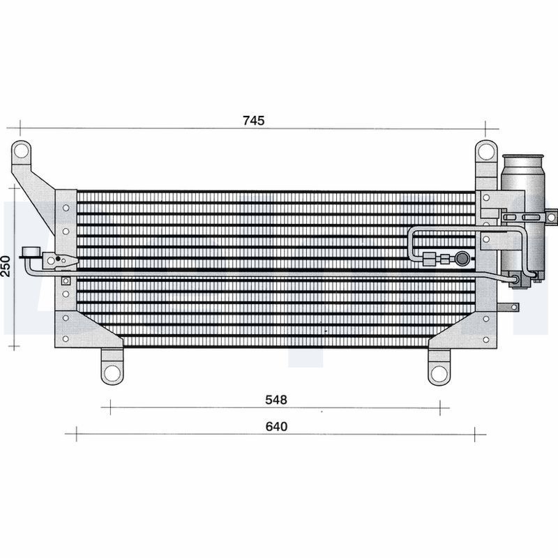 Kondensatorius, oro kondicionierius DELPHI TSP0225188