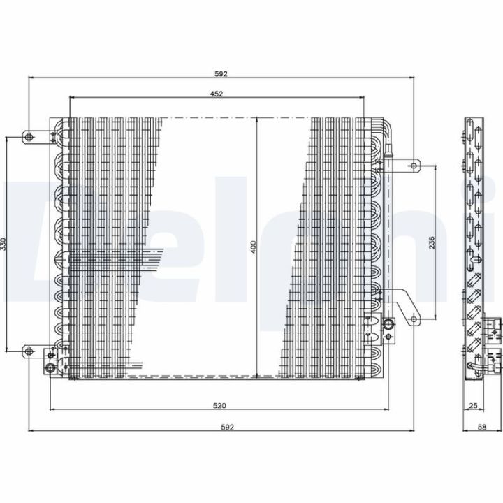 Kondensatorius, oro kondicionierius DELPHI TSP0225190