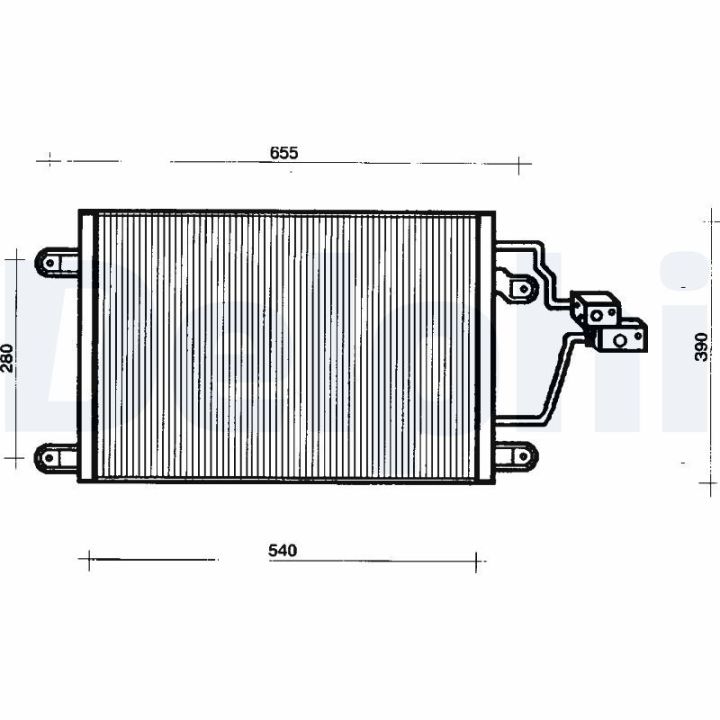 Kondensatorius, oro kondicionierius DELPHI TSP0225200