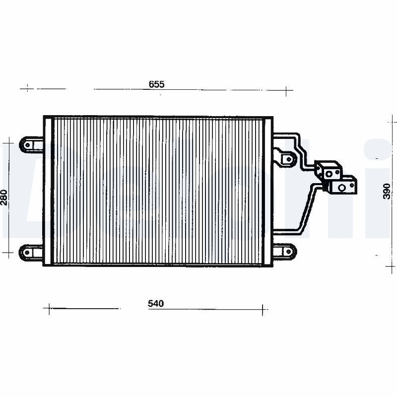 Kondensatorius, oro kondicionierius DELPHI TSP0225200