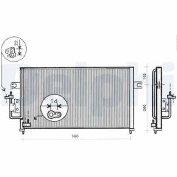 Kondensatorius, oro kondicionierius DELPHI TSP0225286