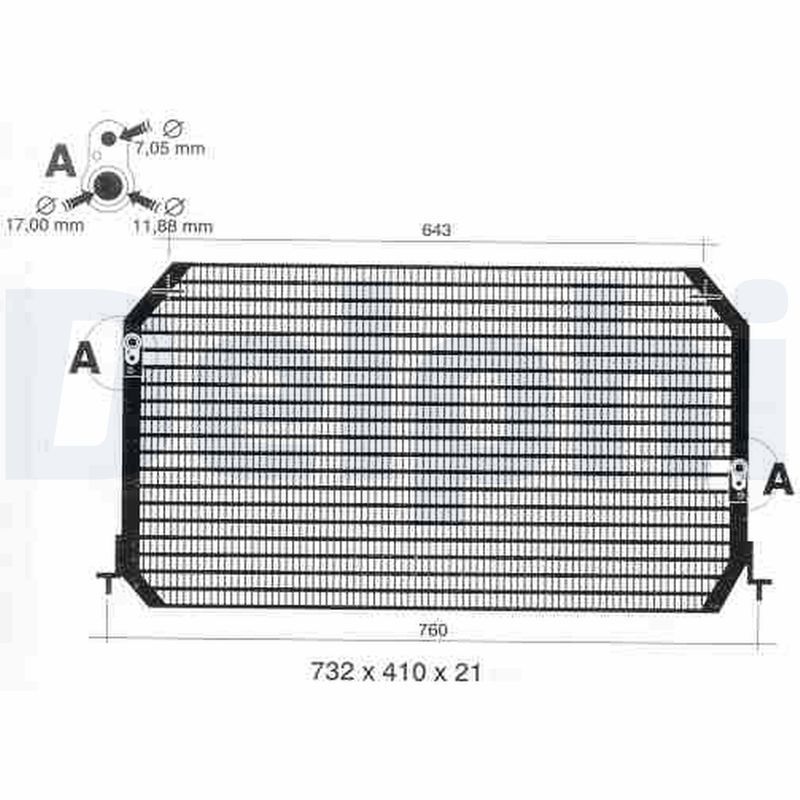 Kondensatorius, oro kondicionierius DELPHI TSP0225308