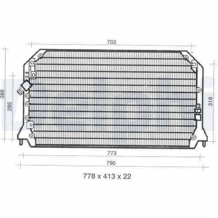 Kondensatorius, oro kondicionierius DELPHI TSP0225309