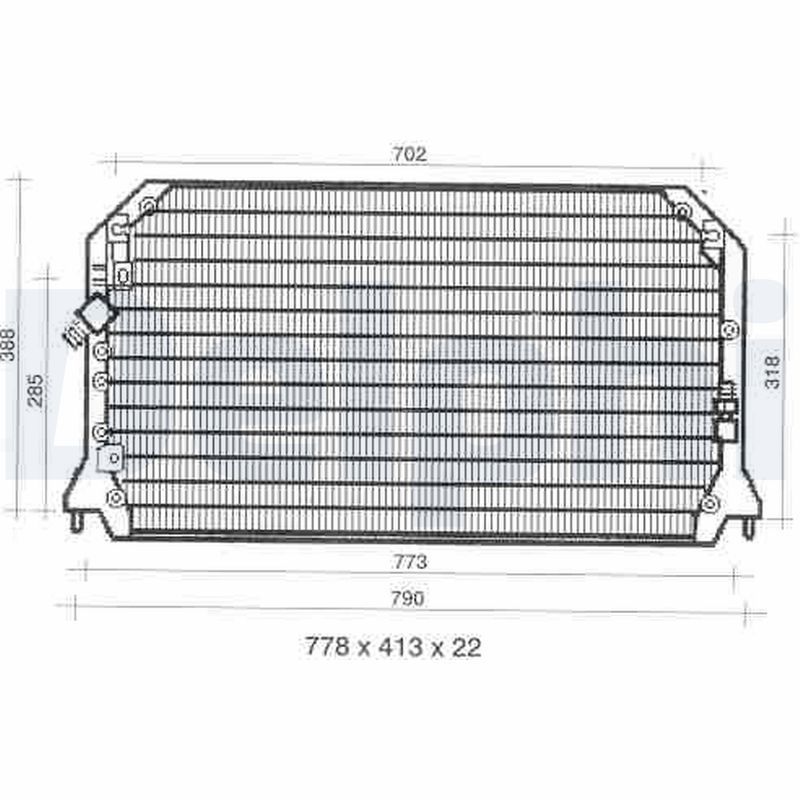 Kondensatorius, oro kondicionierius DELPHI TSP0225309
