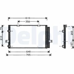 Kondensatorius, oro kondicionierius DELPHI TSP0225367