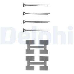 Priedų komplektas, diskinių stabdžių trinkelės DELPHI LX0033