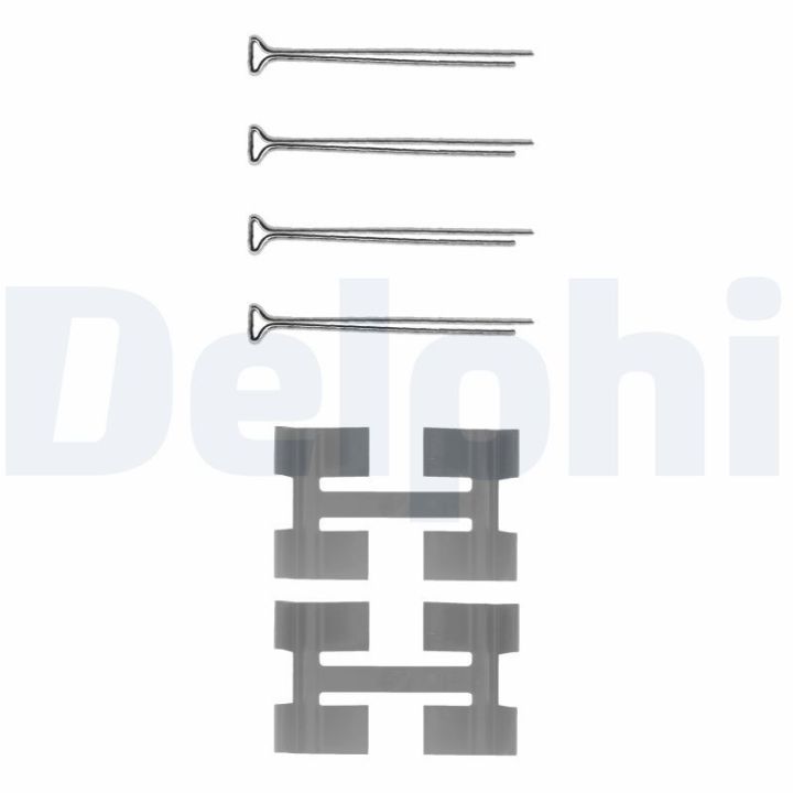 Priedų komplektas, diskinių stabdžių trinkelės DELPHI LX0033