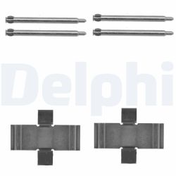 Priedų komplektas, diskinių stabdžių trinkelės DELPHI LX0066