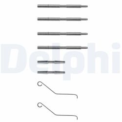 Priedų komplektas, diskinių stabdžių trinkelės DELPHI LX0068