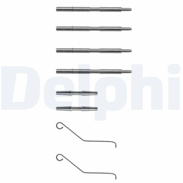 Priedų komplektas, diskinių stabdžių trinkelės DELPHI LX0068