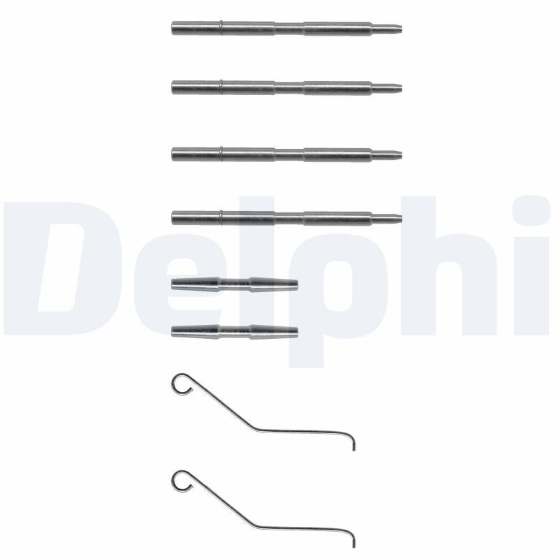 Priedų komplektas, diskinių stabdžių trinkelės DELPHI LX0068