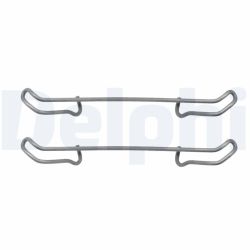 Priedų komplektas, diskinių stabdžių trinkelės DELPHI LX0076