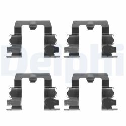 Priedų komplektas, diskinių stabdžių trinkelės DELPHI LX0134