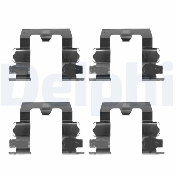 Priedų komplektas, diskinių stabdžių trinkelės DELPHI LX0134
