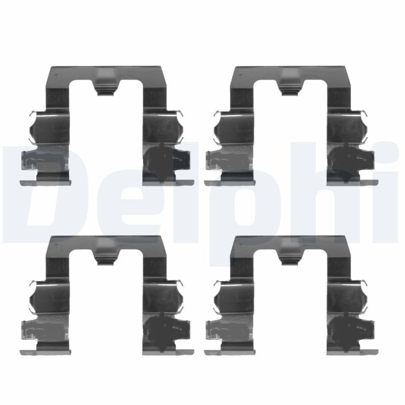 Priedų komplektas, diskinių stabdžių trinkelės DELPHI LX0134