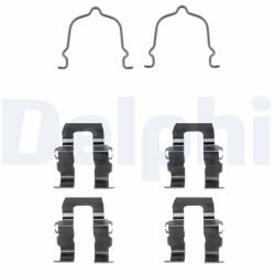 Priedų komplektas, diskinių stabdžių trinkelės DELPHI LX0141