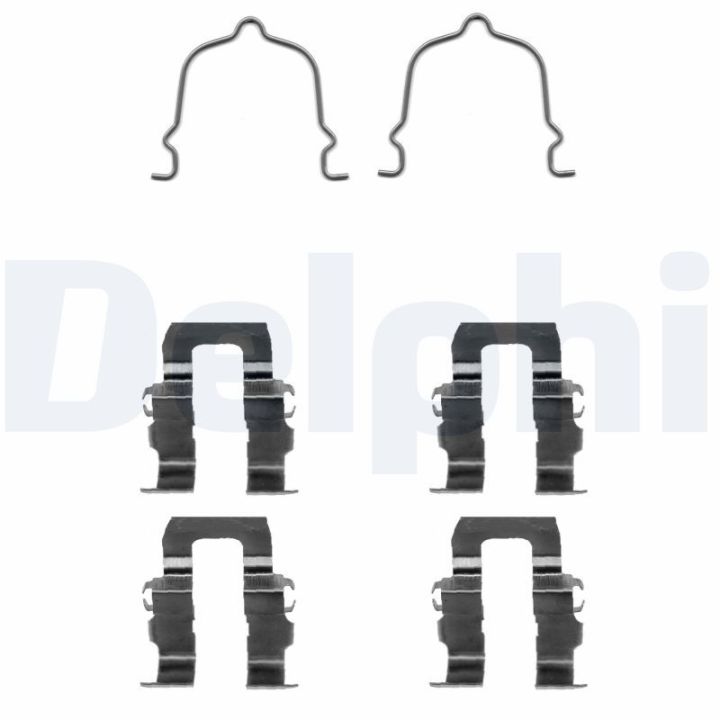Priedų komplektas, diskinių stabdžių trinkelės DELPHI LX0141