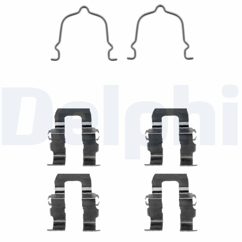 Priedų komplektas, diskinių stabdžių trinkelės DELPHI LX0141