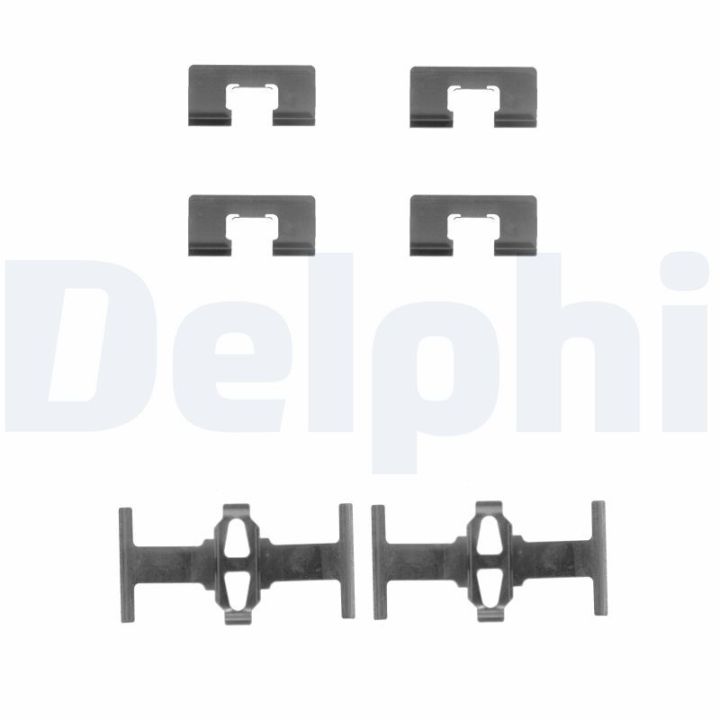 Priedų komplektas, diskinių stabdžių trinkelės DELPHI LX0197