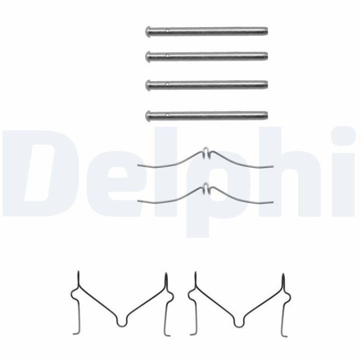 Priedų komplektas, diskinių stabdžių trinkelės DELPHI LX0211