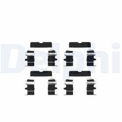 Priedų komplektas, diskinių stabdžių trinkelės DELPHI LX0225