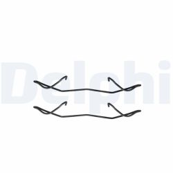 Priedų komplektas, diskinių stabdžių trinkelės DELPHI LX0236