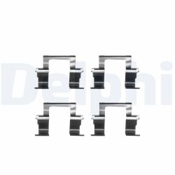 Priedų komplektas, diskinių stabdžių trinkelės DELPHI LX0283