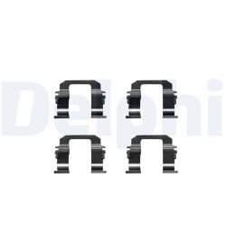 Priedų komplektas, diskinių stabdžių trinkelės DELPHI LX0284