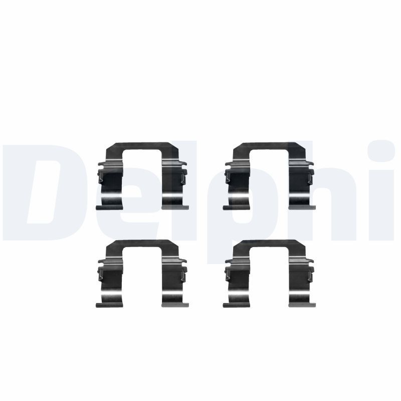 Priedų komplektas, diskinių stabdžių trinkelės DELPHI LX0284