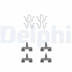 Priedų komplektas, diskinių stabdžių trinkelės DELPHI LX0305