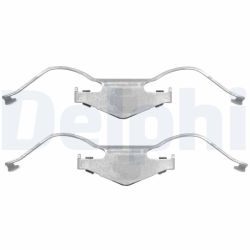 Priedų komplektas, diskinių stabdžių trinkelės DELPHI LX0353