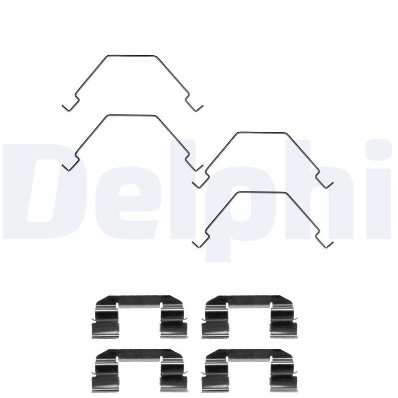 Priedų komplektas, diskinių stabdžių trinkelės DELPHI LX0375