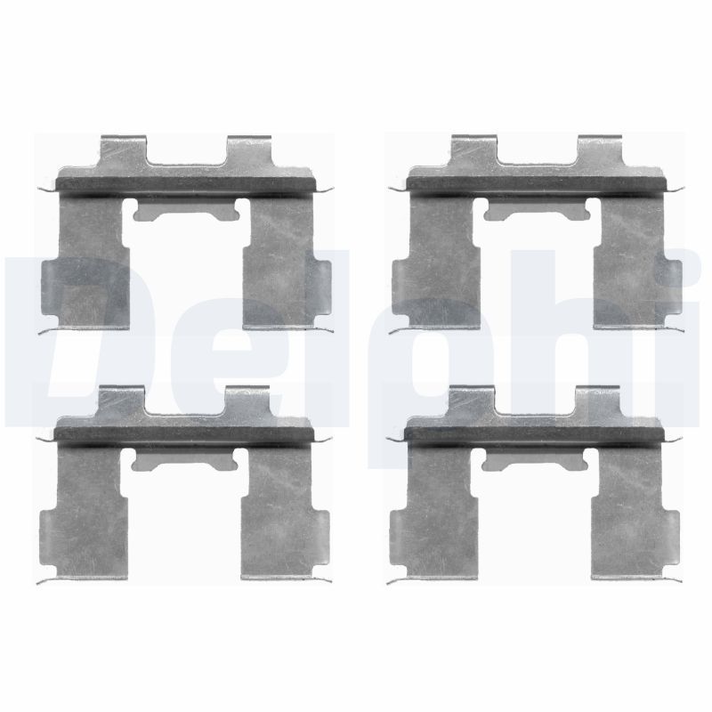 Priedų komplektas, diskinių stabdžių trinkelės DELPHI LX0392