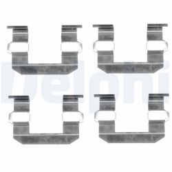 Priedų komplektas, diskinių stabdžių trinkelės DELPHI LX0400