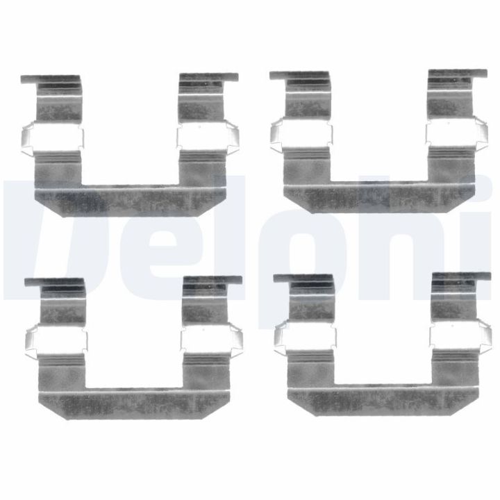 Priedų komplektas, diskinių stabdžių trinkelės DELPHI LX0400