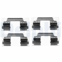 Priedų komplektas, diskinių stabdžių trinkelės DELPHI LX0405