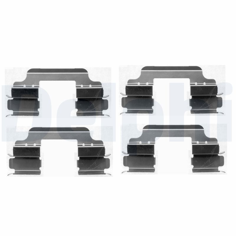 Priedų komplektas, diskinių stabdžių trinkelės DELPHI LX0405