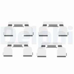 Priedų komplektas, diskinių stabdžių trinkelės DELPHI LX0410