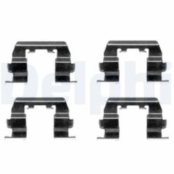 Priedų komplektas, diskinių stabdžių trinkelės DELPHI LX0411