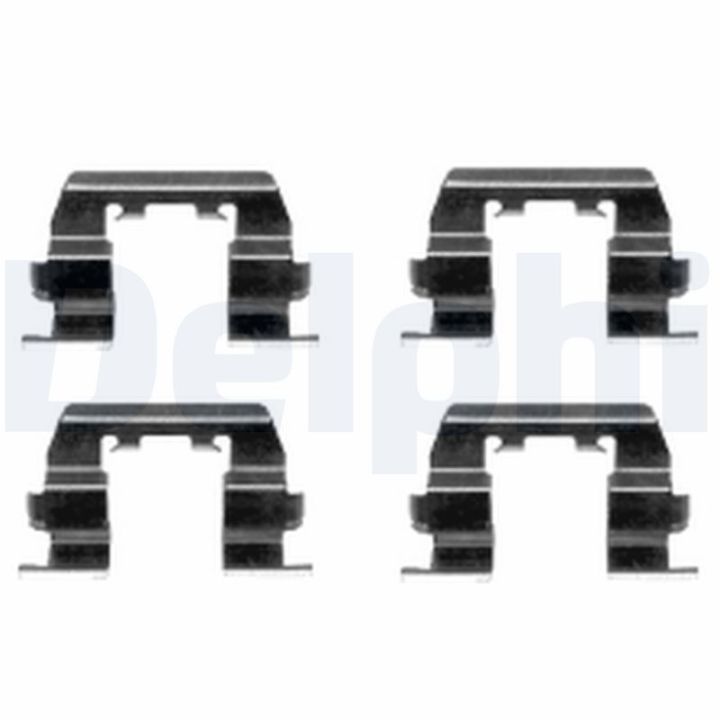 Priedų komplektas, diskinių stabdžių trinkelės DELPHI LX0411