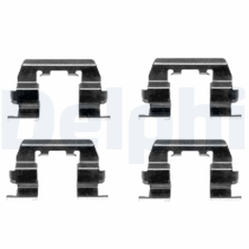 Priedų komplektas, diskinių stabdžių trinkelės DELPHI LX0411