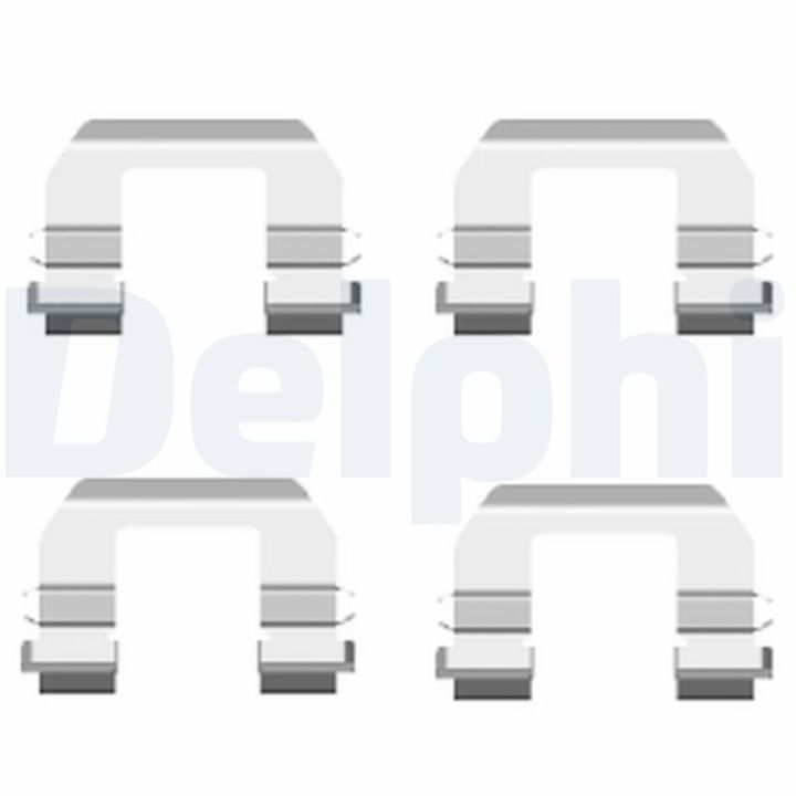 Priedų komplektas, diskinių stabdžių trinkelės DELPHI LX0415
